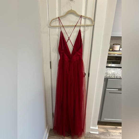 Windsor Elisabeth Pleated Tulle Formal Dress - Picture 5 of 6